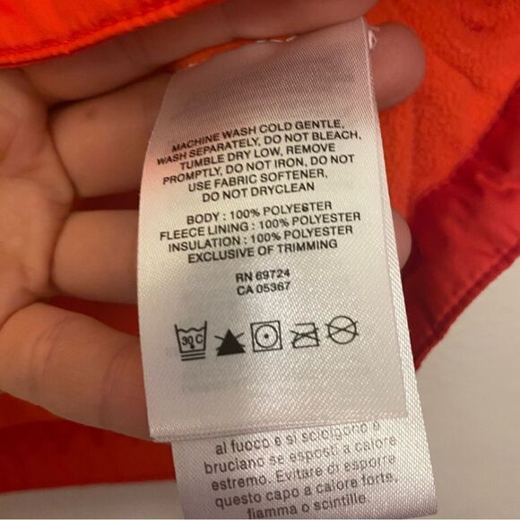 Columbia red Shining Light Fleece Lined full Zip puffer vest mock neck M - Picture 5 of 10